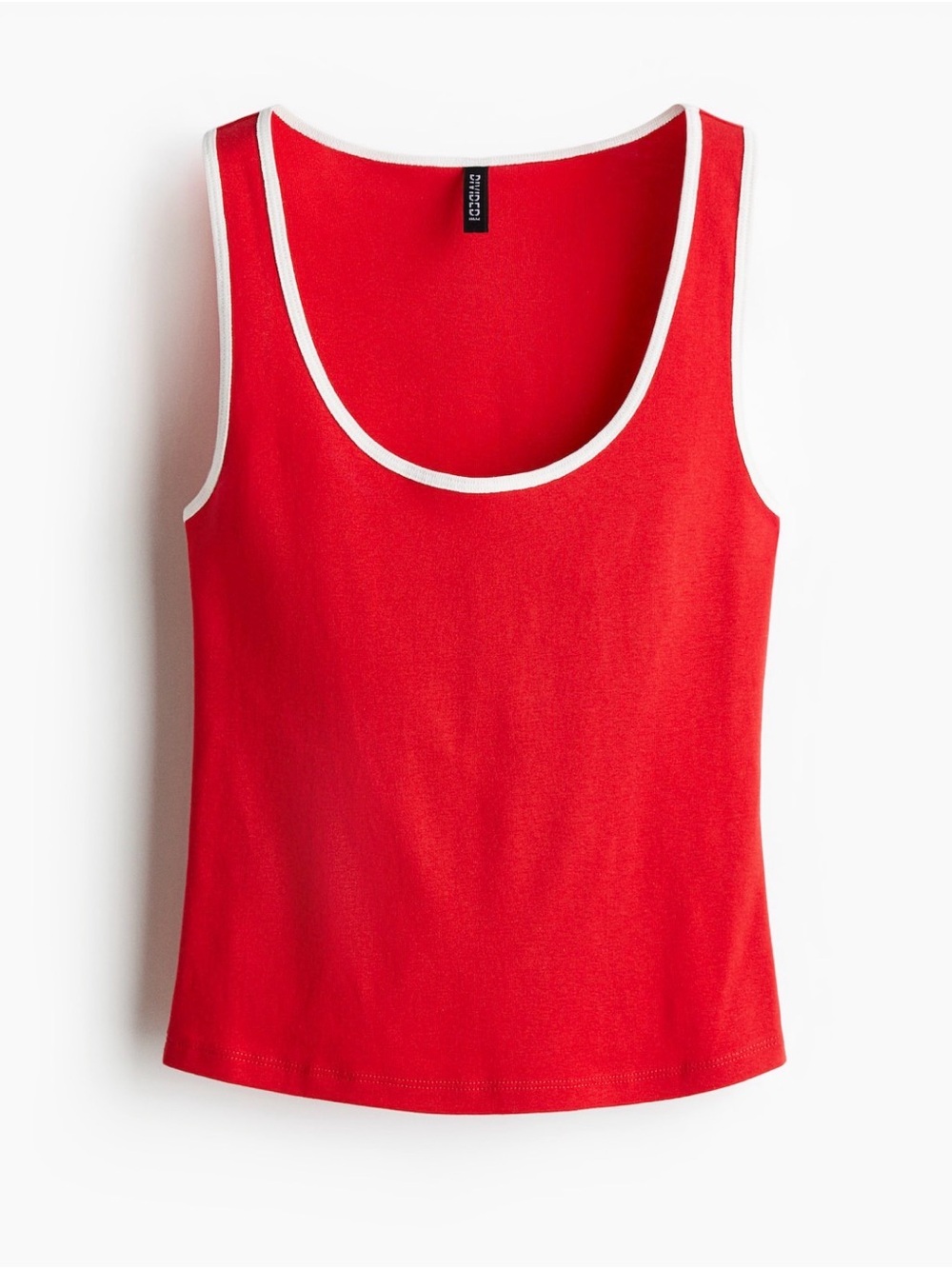 H&M Red Tank Top with White Trim